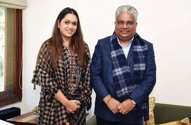 Dr. Payal Bansal Kanodia with Shri Bhupender Yadav, Environment Minister Dr. Payal Bansal Kanodia with Shri Bhupender Yadav, Environment Minister