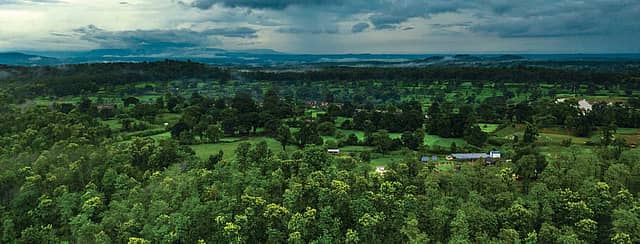 Ariel view of Achanakmar Tiger Reserve Ariel view of Achanakmar Tiger Reserve