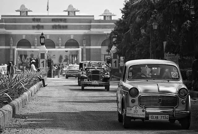 Passionate car collectors displayed about 50 vintage cars and 23 motorcycles at the G20 Vintage Vehicle drive in New Delhi on February 26, 2023