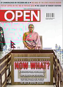 open magazine cover