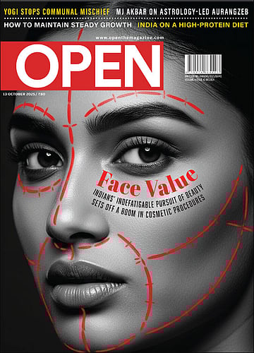 open magazine cover
