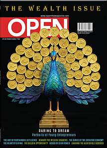 open magazine cover
