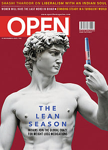 open magazine cover