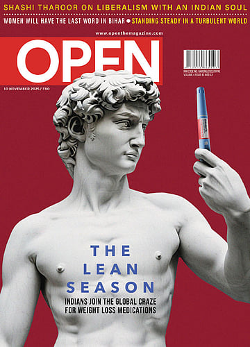 open magazine cover