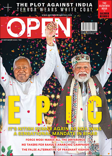 open magazine cover