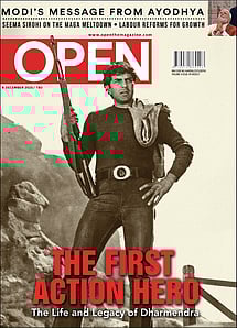 open magazine cover