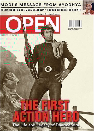 open magazine cover