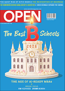 open magazine cover