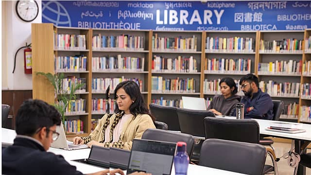 The library at IMI Delhi