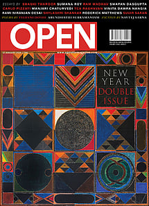 open magazine cover