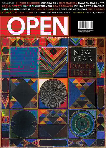 open magazine cover