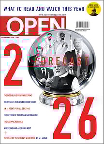 open magazine cover