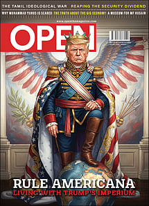 open magazine cover