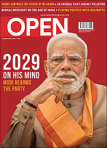 open magazine cover