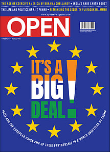 open magazine cover