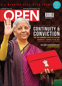 open magazine cover
