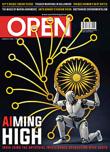 open magazine cover