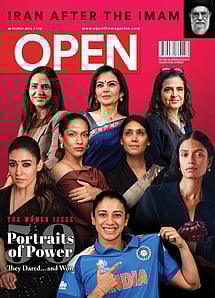 open magazine cover