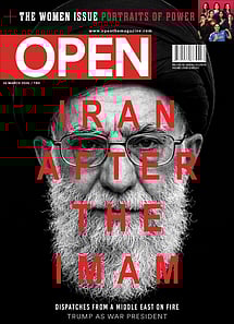 open magazine cover
