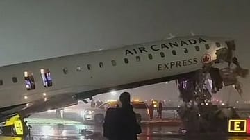 Watch: Plane Collides With Fire Truck at New York’s LaGuardia Airport, Flights Halted