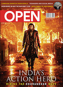 open magazine cover