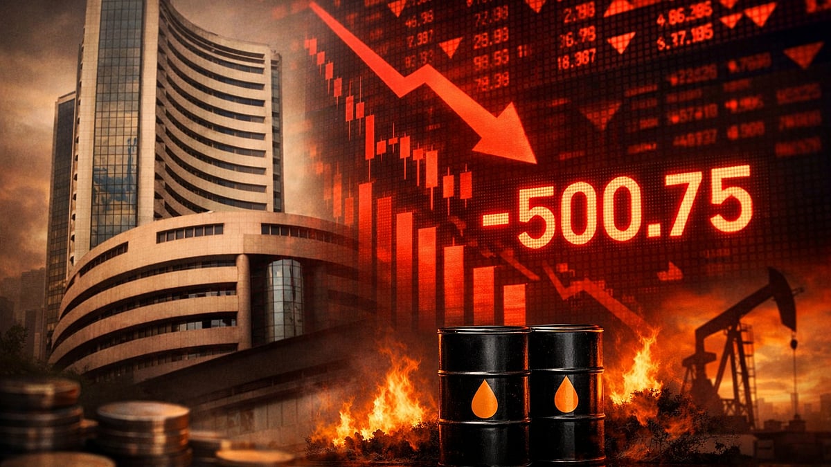 Indian Stock Market Today: Sensex, Nifty Extend Losses Amid Iran War Fears,  FII Selling and Oil Price Spike