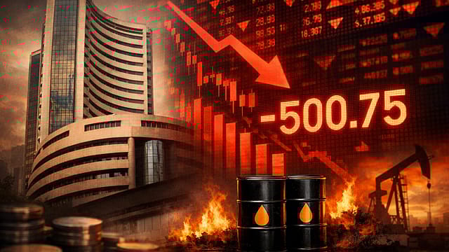 Sensex Falls Over 500 Points, Nifty Below 22,600; Oil Prices Spike