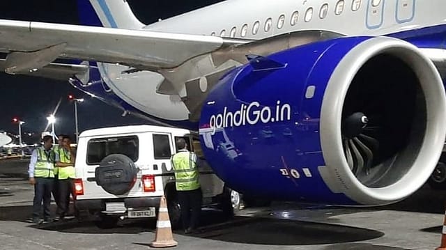 Close Call at Kolkata Airport as Runaway Vehicle Crashes Into IndiGo Plane