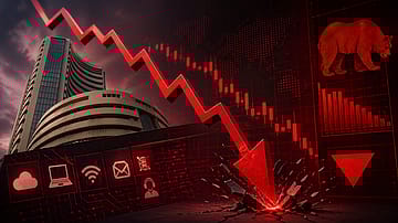 Nifty Falls Nearly 200 Points, Sensex Drops 750 as IT Stocks Lead Decline