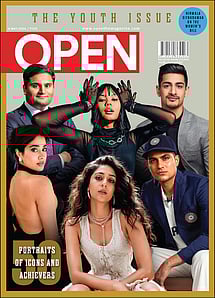 open magazine cover