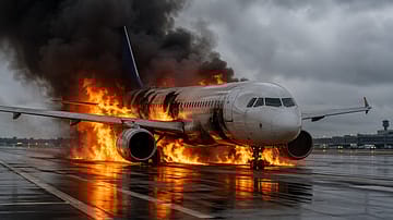 Watch: Swiss Plane Catches Fire During Takeoff, ‘4 Injured’ As Delhi Airport Declares Emergency