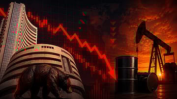 Sensex Falls Over 500 Points; Oil Spike, FII Outflows Hit Markets in Closing Trade