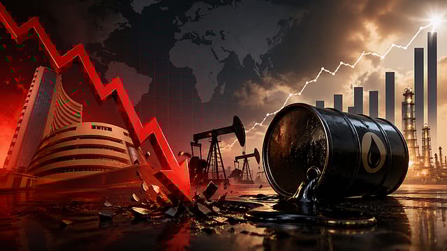 Oil Shock Jolts Markets: Sensex Tanks Over 900 Points as Brent Tops $120