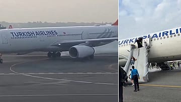 Watch | Turkish Airlines Flight Suffers Tyre Fire During Landing in Kathmandu