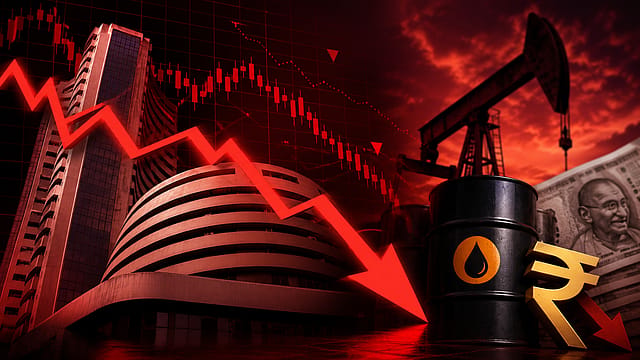 Sensex Crashes 1,456 Points, Nifty Slides 436 Amid Oil Surge, Rupee Weakness