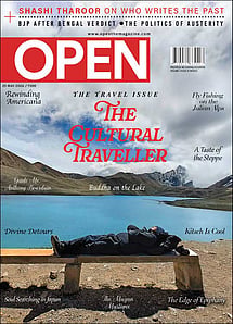 open magazine cover