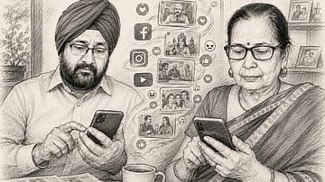(L-R) Kulbir Sethi, 60, from Kolkata  and 73-year-old Pushplata Mishra from Lucknow 