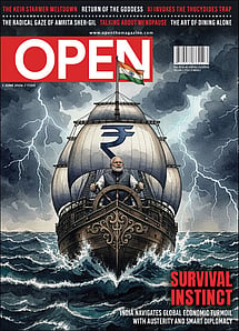 open magazine cover
