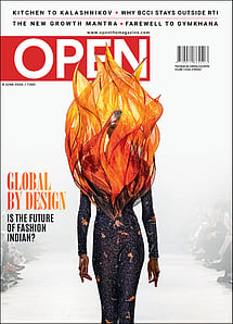 open magazine cover