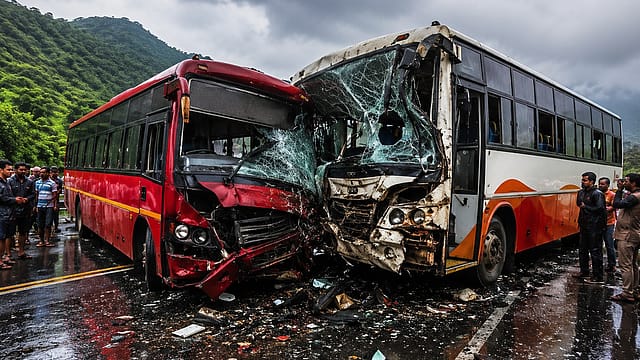 Gujarat: Seven Killed, 38 Injured In Head-on Collision Between Two Maharashtra Buses In Surat