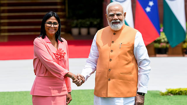 PM Modi Meets Venezuela’s Acting President Delcy Rodriguez in Delhi, Talks Focus on Energy, Trade