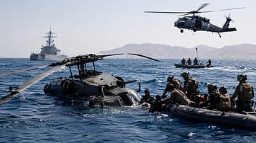 US Helicopter Downed Near Strait of Hormuz, Crew Safely Recovered: Report