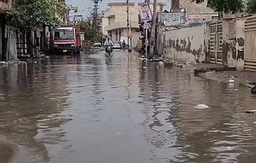 Watch | Rain Triggers Severe Waterlogging in Ambala, Traffic Hit Across City