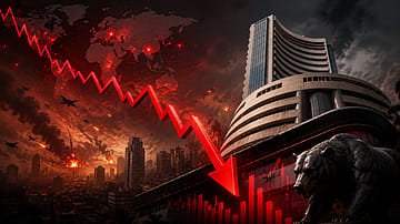 Geopolitical Heat Hits Dalal Street; Sensex Falls Over 350 Points