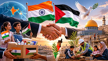 India Backs Two-State Solution, Announces $2.5 Million Aid for Development Projects in Palestine