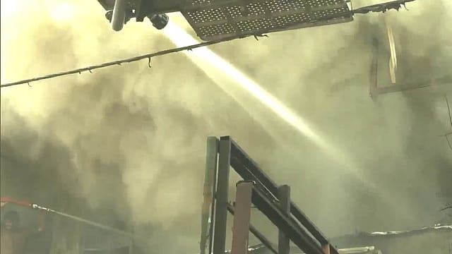 Watch | Massive Fire Erupts at Lucknow Coaching Centre, Rescue Ops Underway
