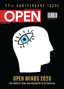 open magazine cover