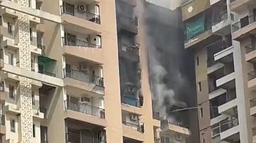 Watch | Massive Fire Breaks Out at Noida’s Aranya Society, 6 Fire Tenders Rush to Spot