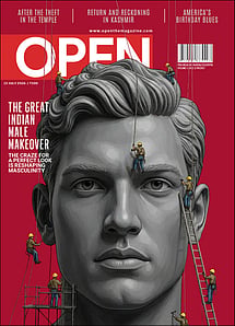 open magazine cover