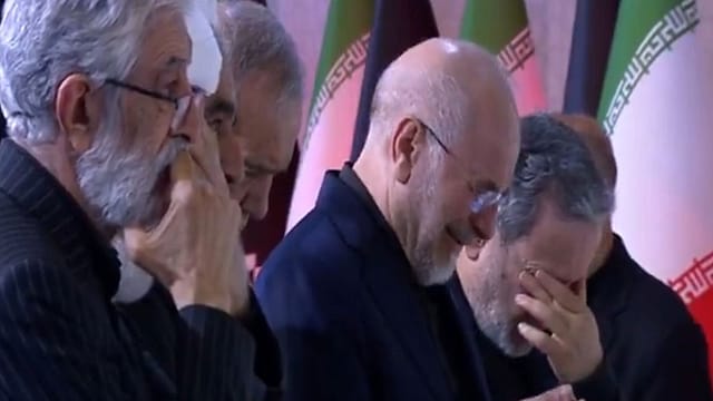 Watch: Iran Parliament Speaker Breaks Down As Top Leaders Mourn Ayatollah Khamenei Watch: Iran Parliament Speaker Breaks Down As Top Leaders Mourn Ayatollah Khamenei